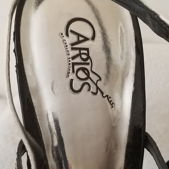 Carlos Santana Black and White Dress Shoes - Picture 4 of 9